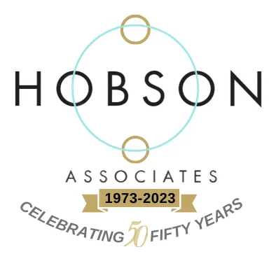 Hobson 50 Year Anniversary logo
