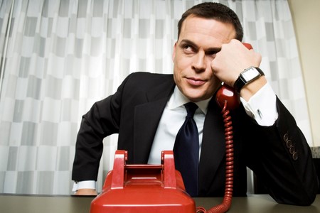 Businessman on the phone