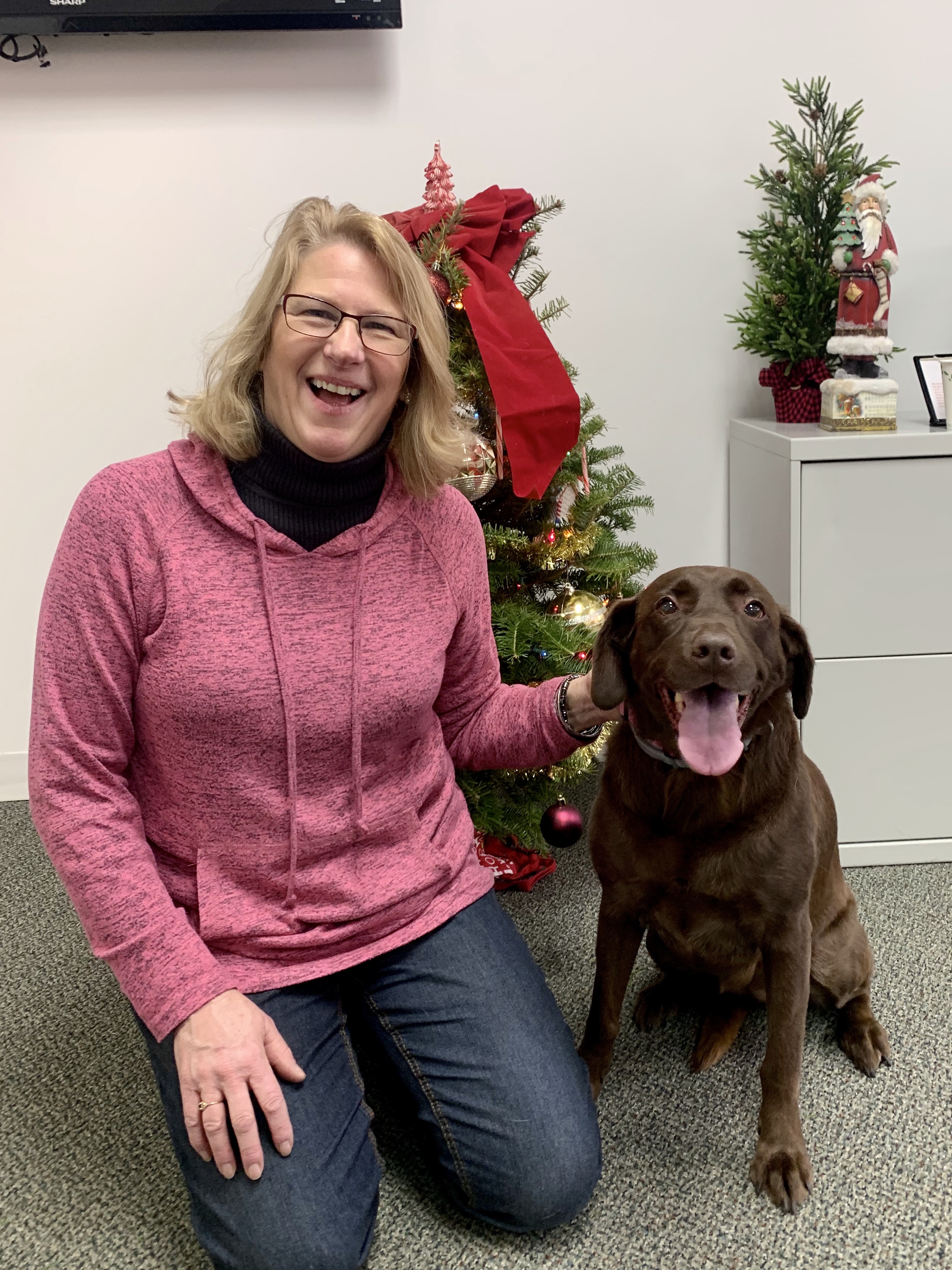 Ann M. Barrieau & her dog Maxie