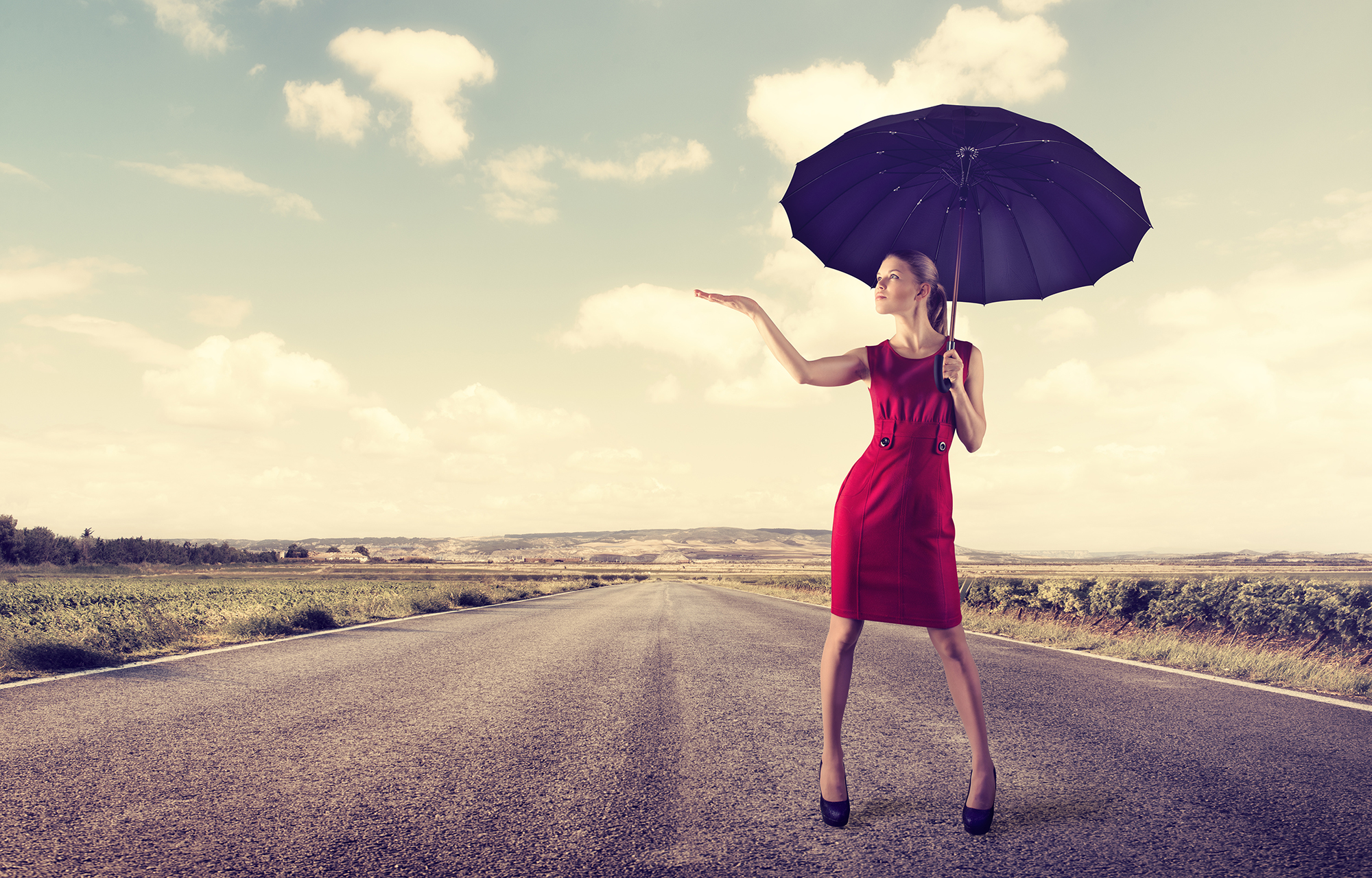 Woman with Umbrella