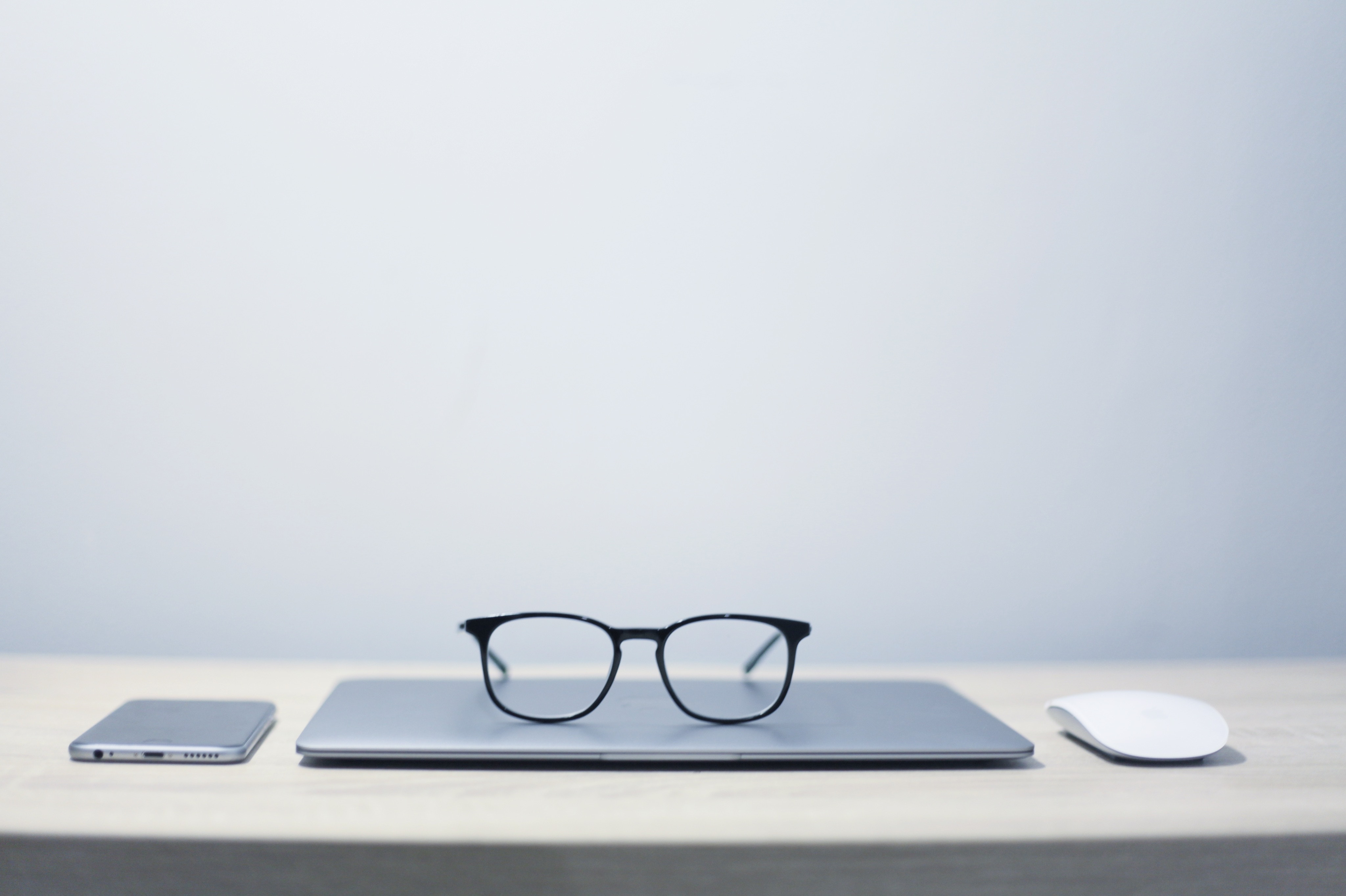 Glasses and laptop 